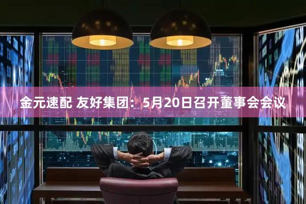 金元速配 友好集团：5月20日召开董事会会议