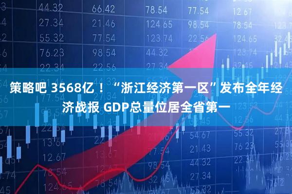 策略吧 3568亿 ！“浙江经济第一区”发布全年经济战报 GDP总量位居全省第一
